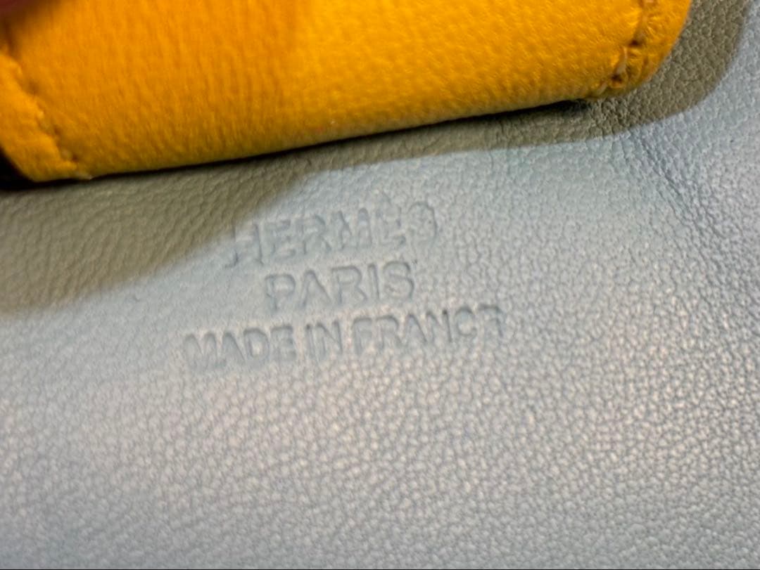 【美品】 HERMÈSロデオMM バッグチャーム アニョーミロ ブルー×イエロー