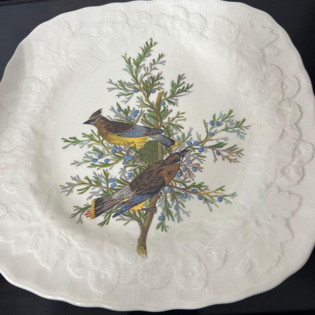 アメリカのオーデュボン鳥からヴィンテージアルフレッドミーキン正方形のプレート8枚