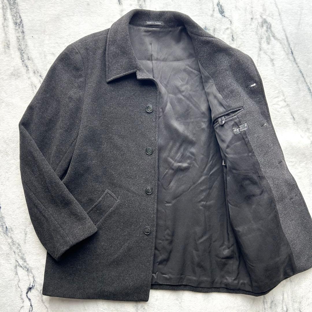 90s agnes b. homme フランス製　ウールコート　ヴィンテージ