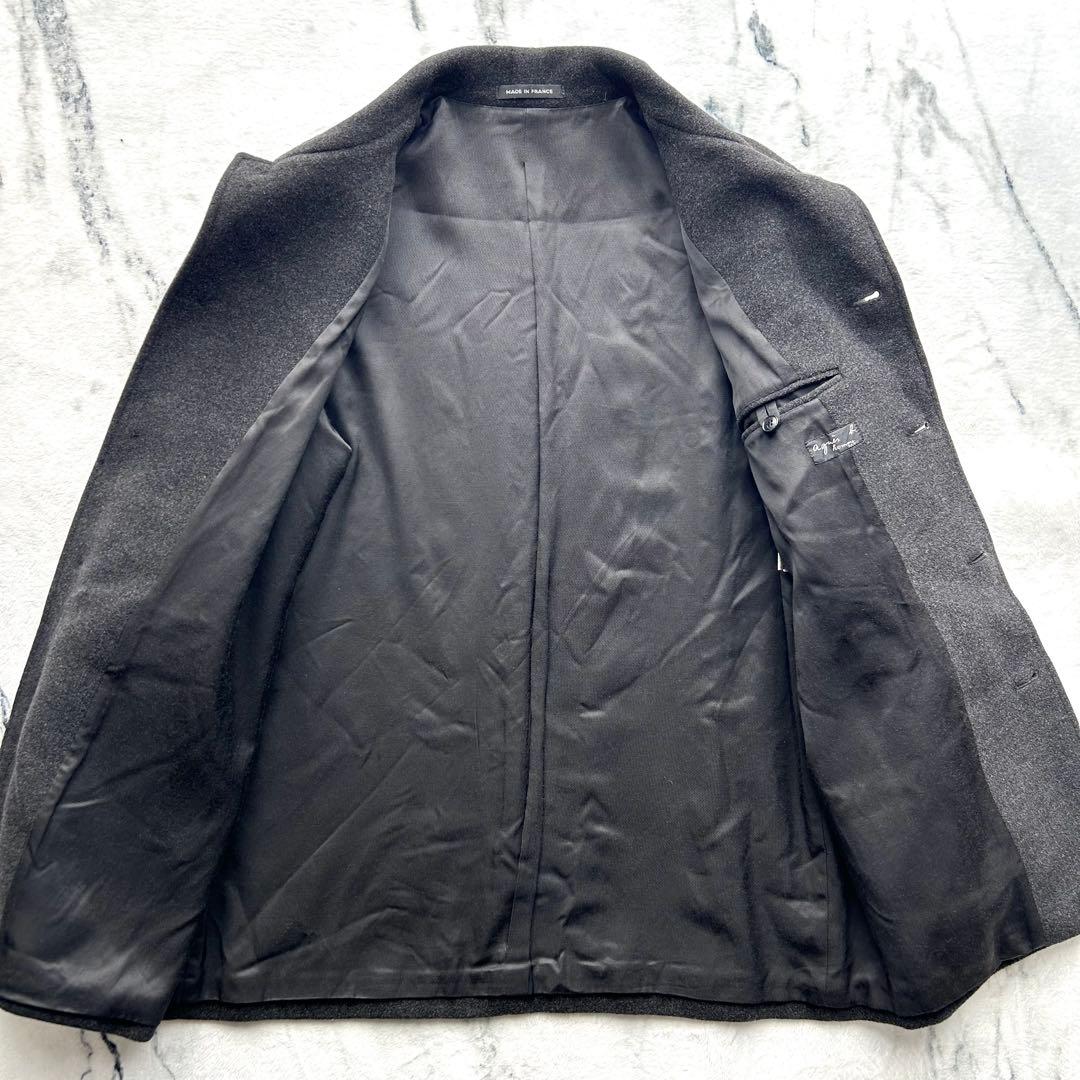 90s agnes b. homme フランス製　ウールコート　ヴィンテージ