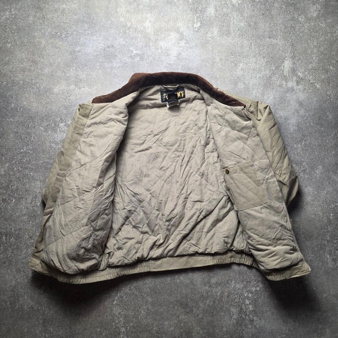 ROCKYロッキーダック地デトロイトジャケット短丈襟コーデュロイカバーオールXL