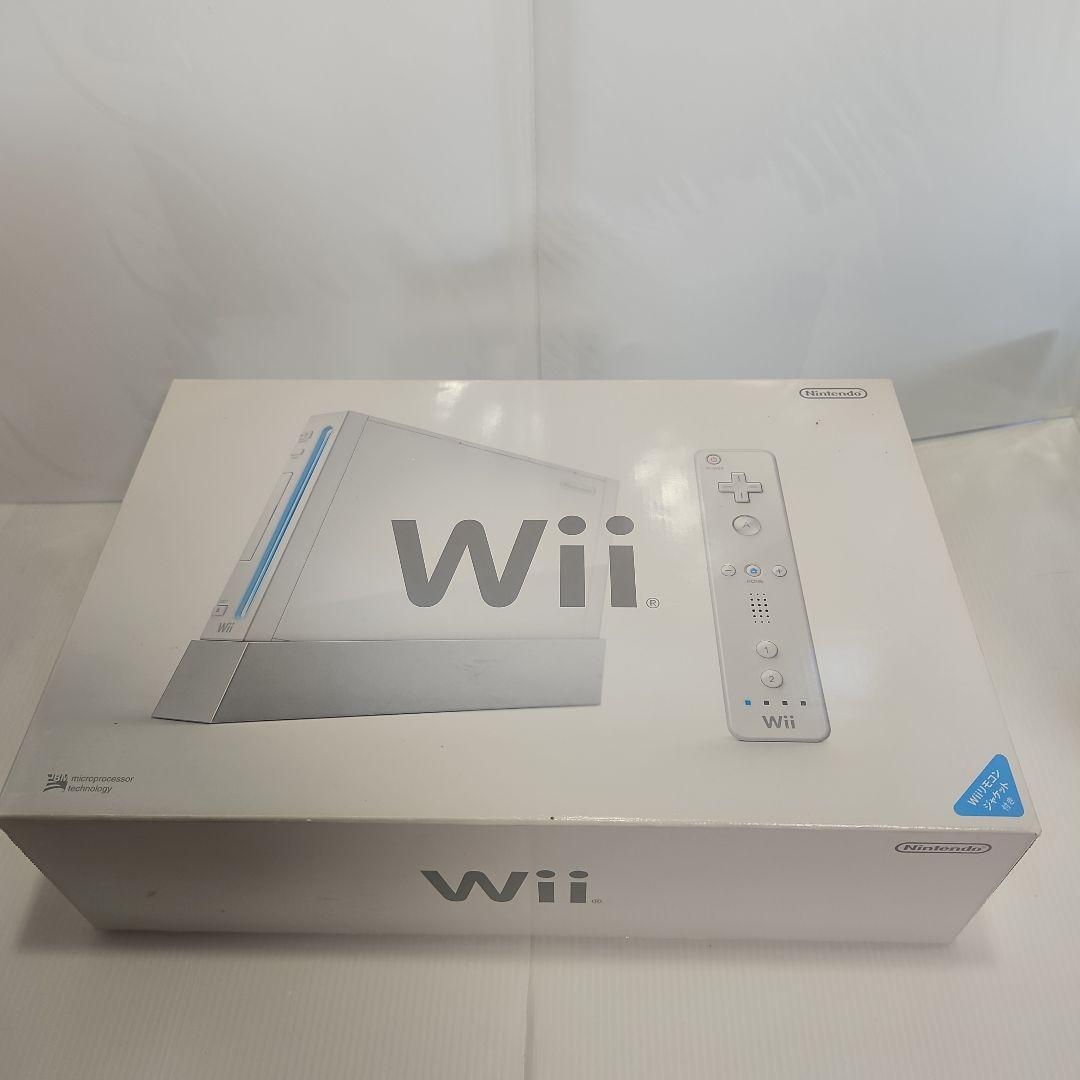 【中古品　動作確認済】Nintendo Wii RVL-001-WD　ホワイト