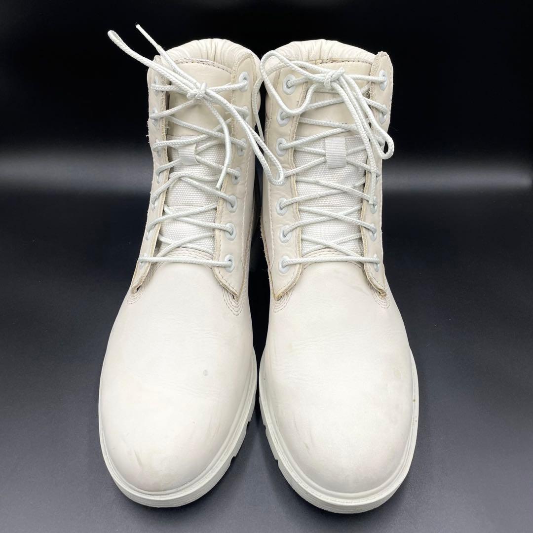 【希少】Timberland プレミアムブーツ ヌバックオールホワイト 26cm