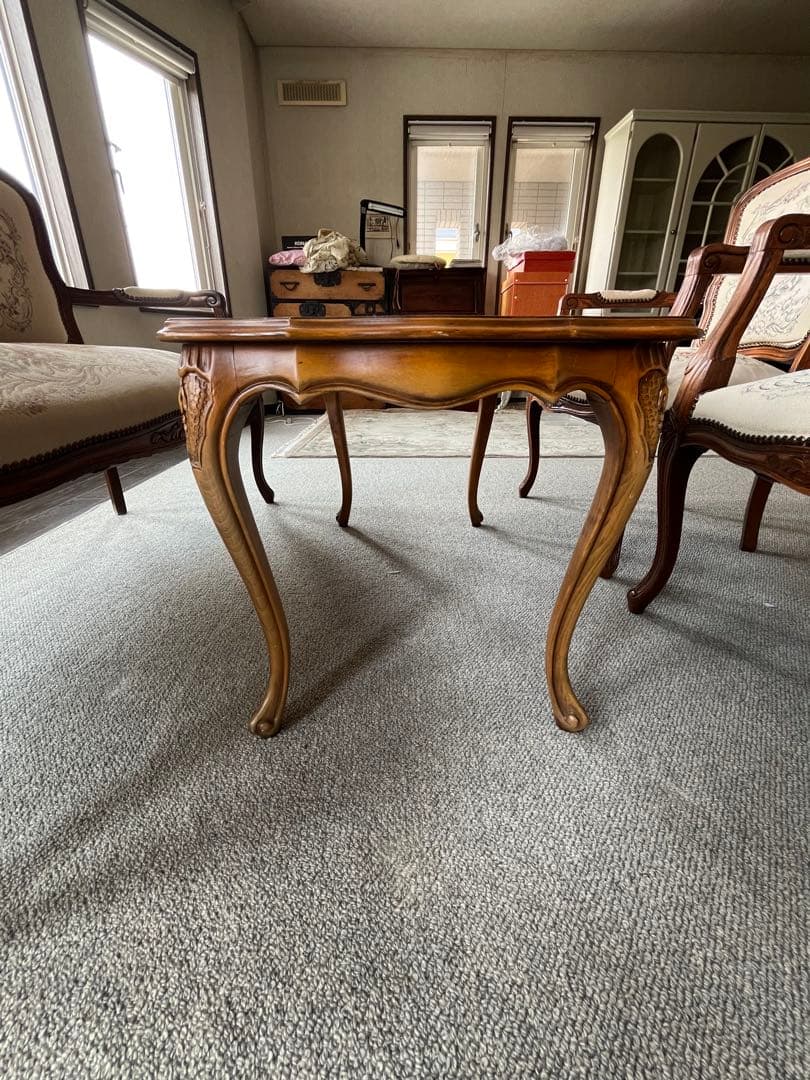 ③バラ売り不可　①〜④セット販売のみ　ロココ調 ゴブラン織り 猫脚　応接セット