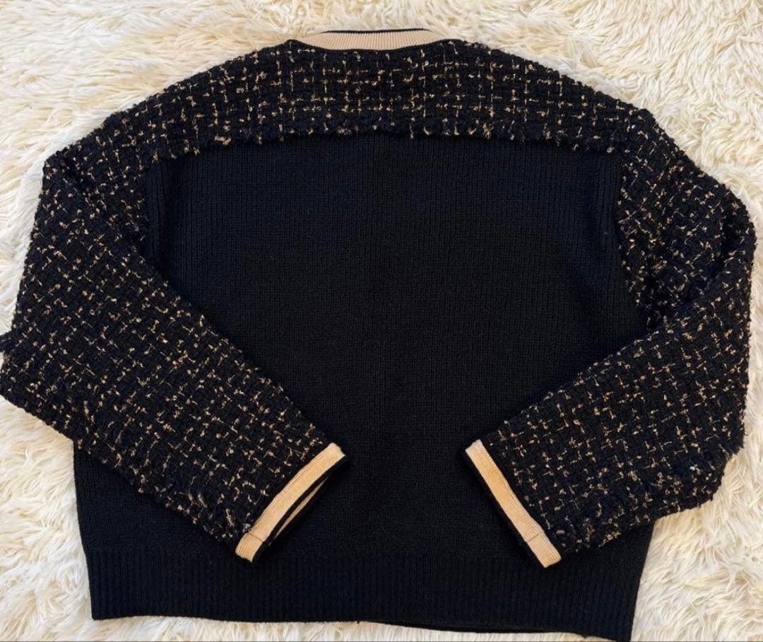 TOMORROWLAND ニットコンビツイード ノーカラージャケット　新品