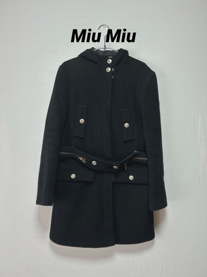 Miu Miu wool food coat ミュウミュウ ウールコート 42