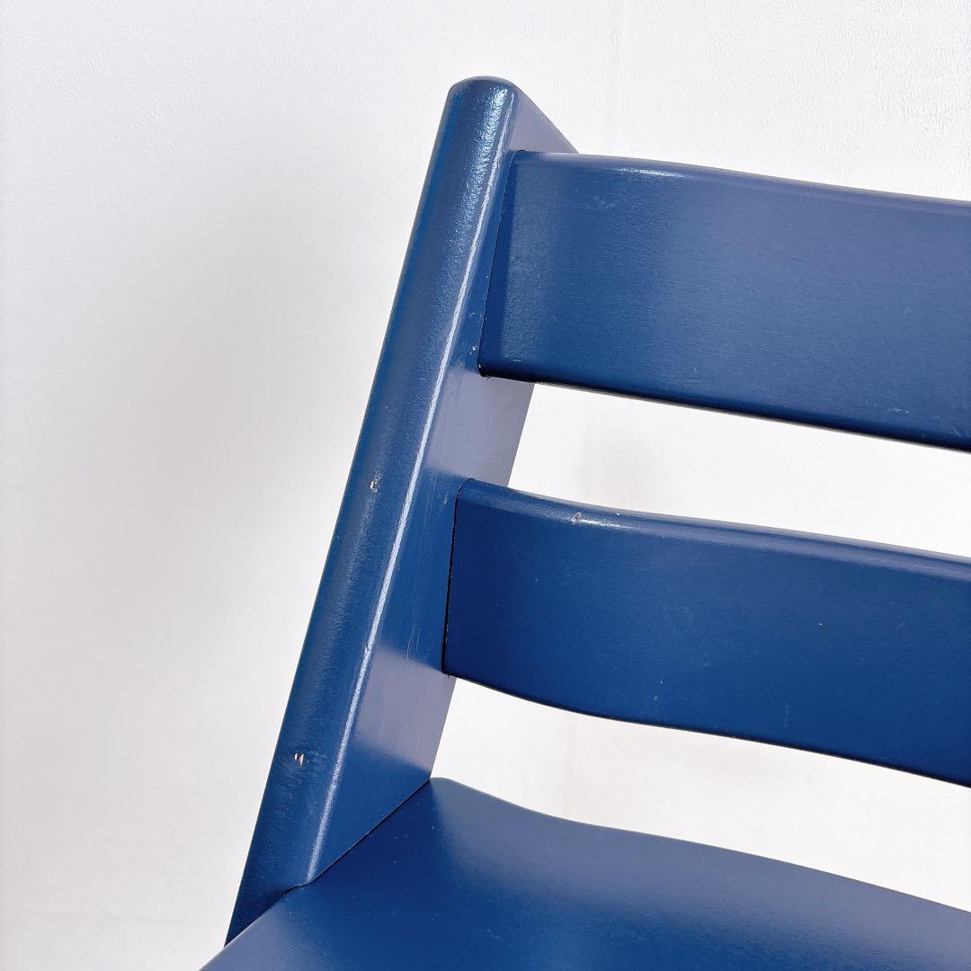 良品　ストッケ　トリップトラップ　廃盤カラー　ダークブルー　ベビーチェア