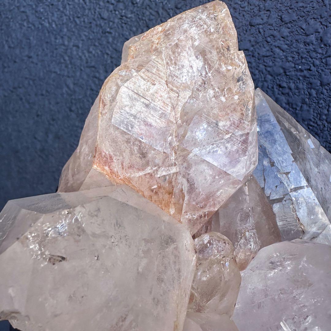 希少❗️超綺麗♡レインボー☆超強いパワー ヒマラヤ水晶 クラスター天然石A1445