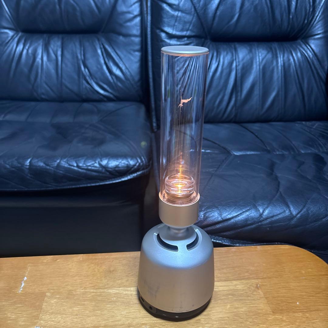 ワイヤレススピーカー ガラスチューブ シルバー