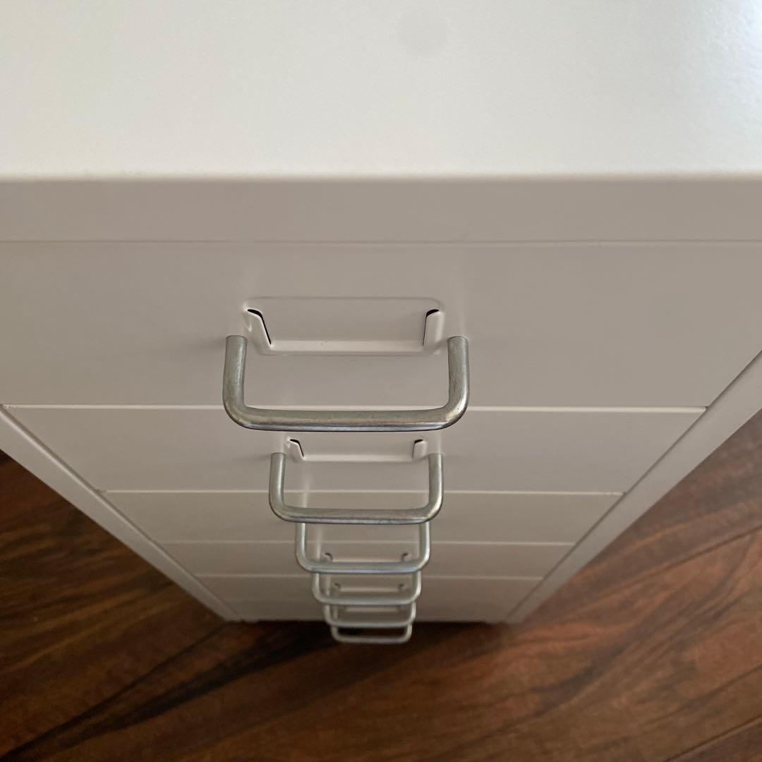 【組み立て済】IKEA HELMER ホワイト 6段引き出し収納キャビネット