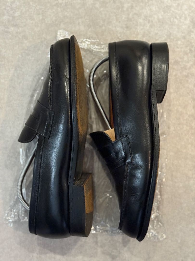 J.M. WESTON 180 ローファー ボックスカーフ 旧ロゴ 7F ワイド