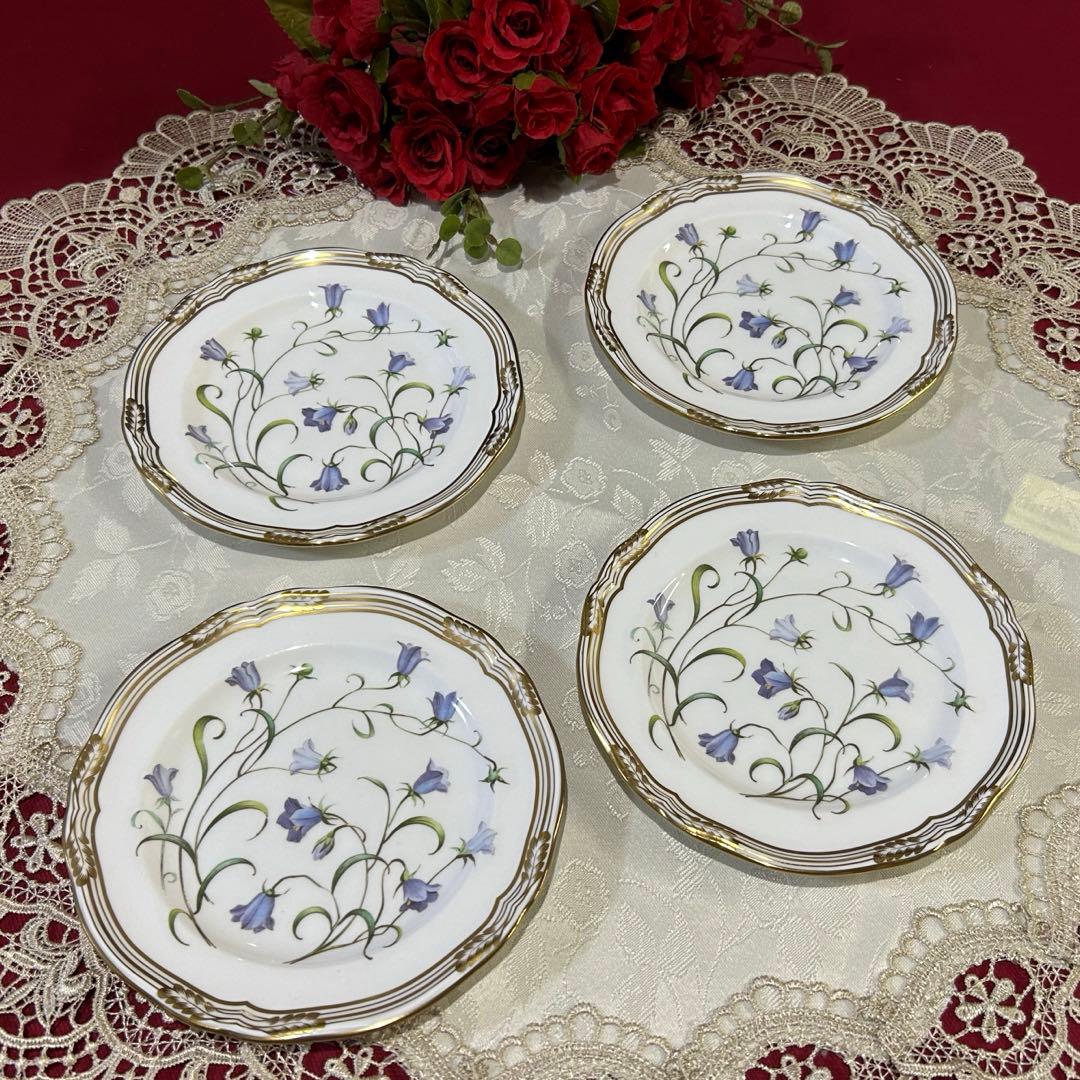 ★希少★スポード　カンパニュラ　ケーキプレート　15cm 4枚　未使用