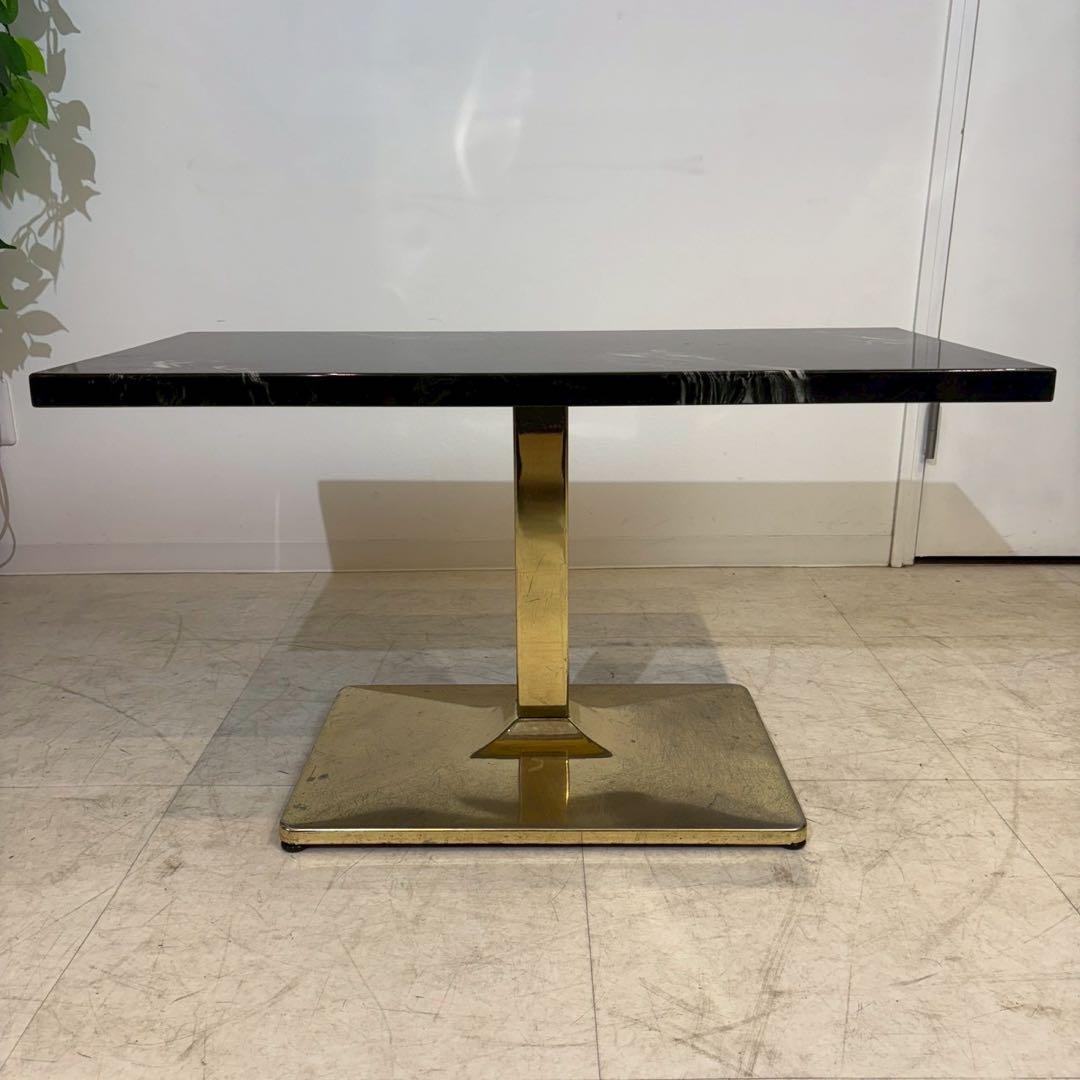 大理石テーブル　天然石テーブル　店舗什器　飲食店　大理石　金属脚 2/2