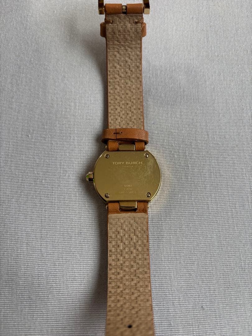 TORY BURCH ベージュレザー腕時計