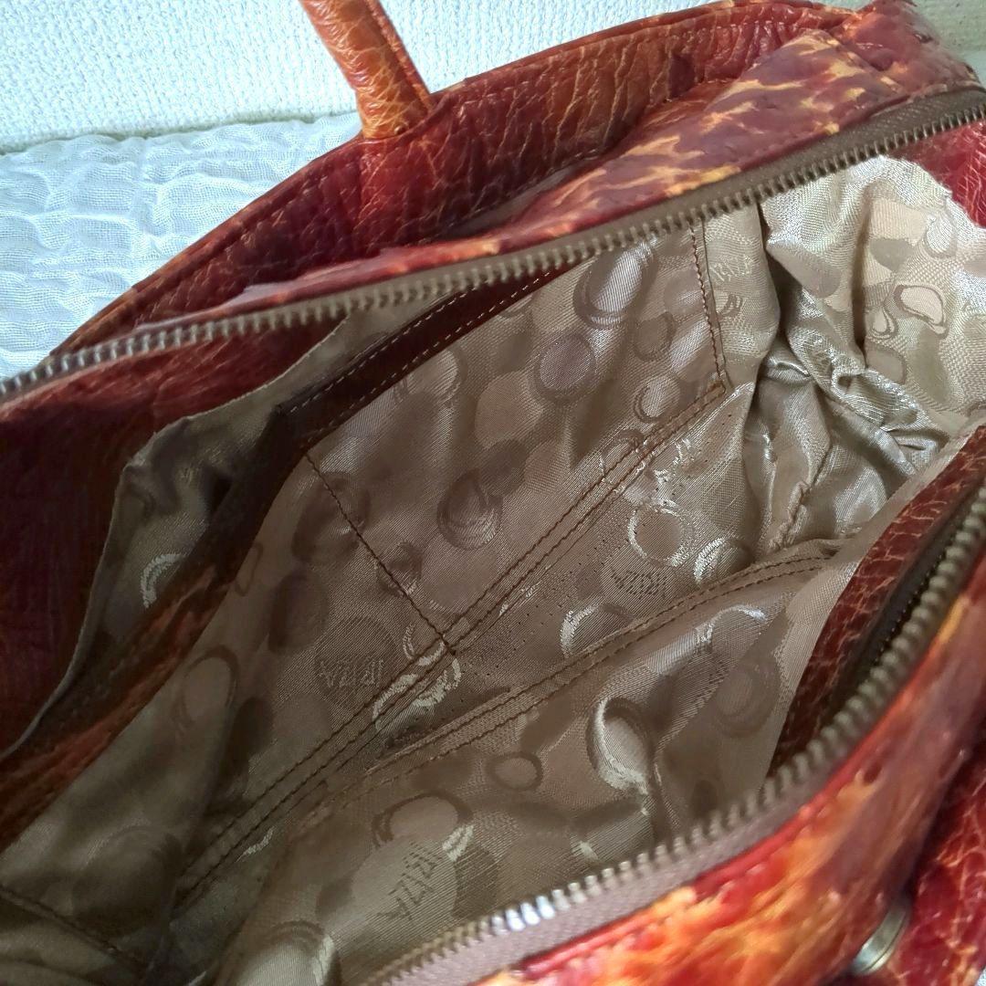 IBIZA/イビザ　希少✨️　オーストリッチ　特殊染め加工　バッグ