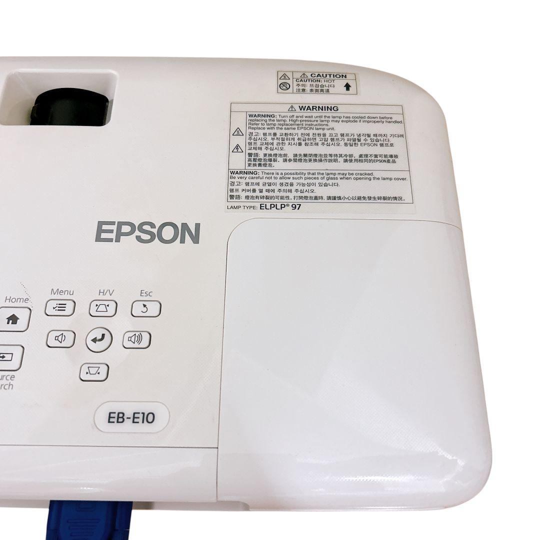 【美品】 EPSON プロジェクター EB-E10 本体 D-subケーブル