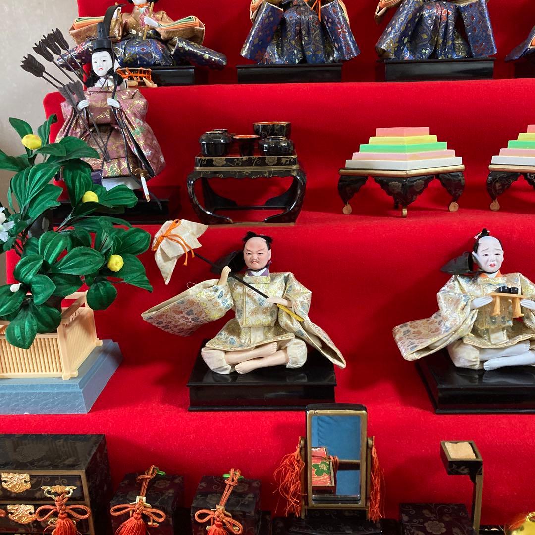 秀月 雛人形 日本人形 七段飾り 桃の節句 雛祭り セットNo.①