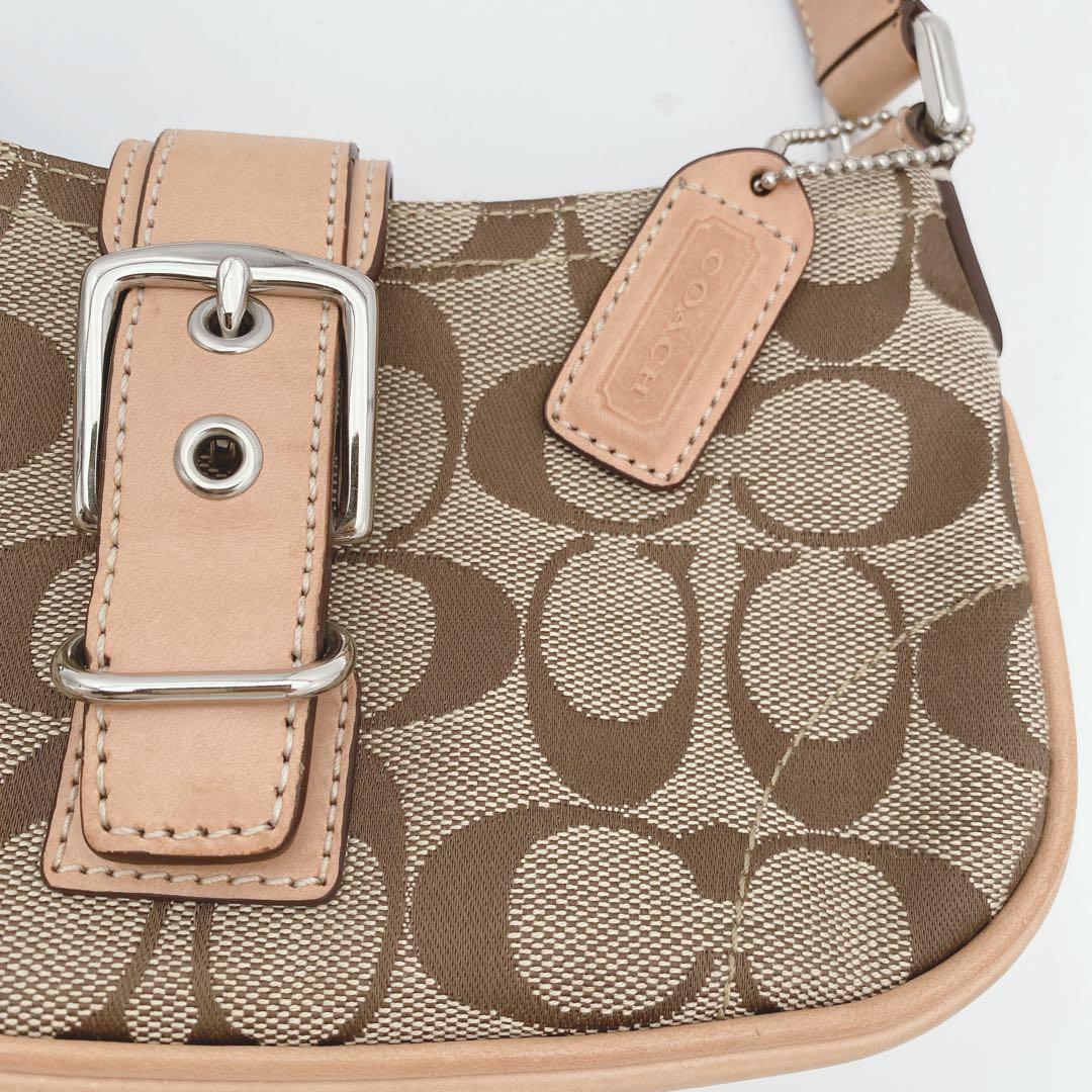 美品 COACH ソーホー y2k アクセサリーポーチ シグネチャワンショルダー