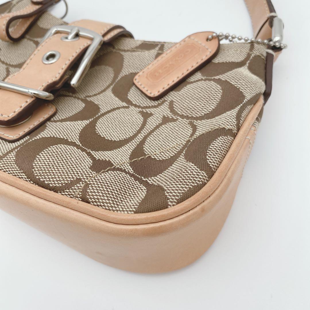 美品 COACH ソーホー y2k アクセサリーポーチ シグネチャワンショルダー