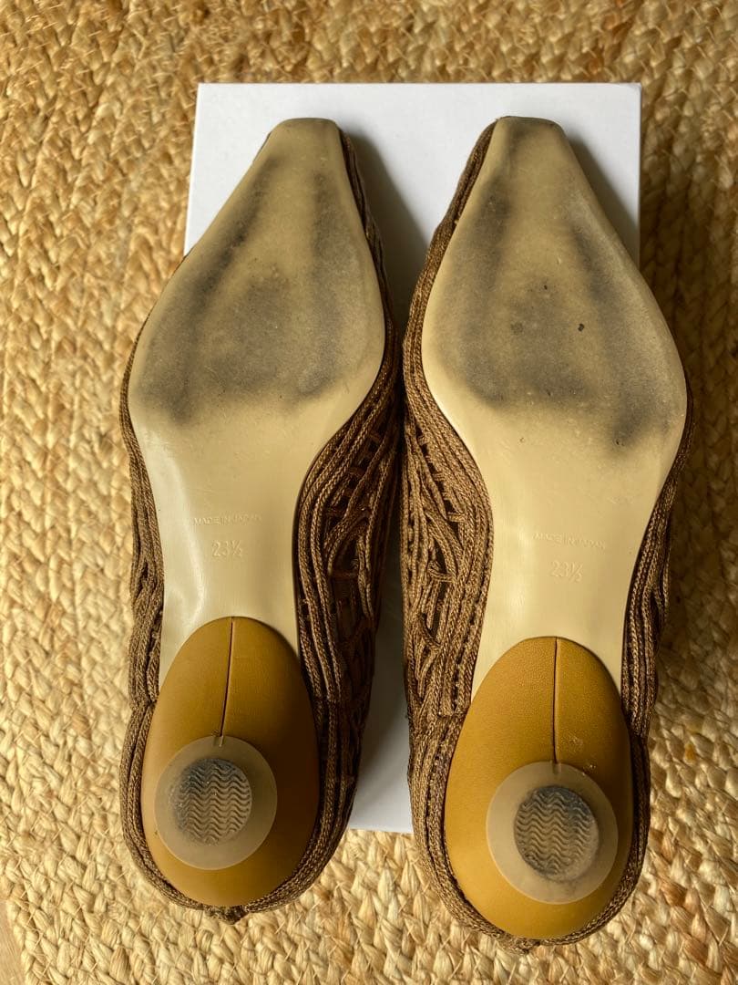 【値下げ】Mame Kurogouchi コード刺繍パンプス 23.5