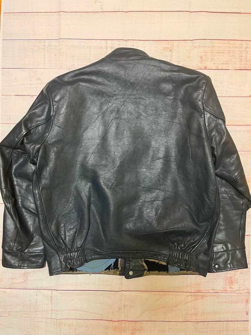 【最終値下】60s オールレザースタジャン バーシティジャケット