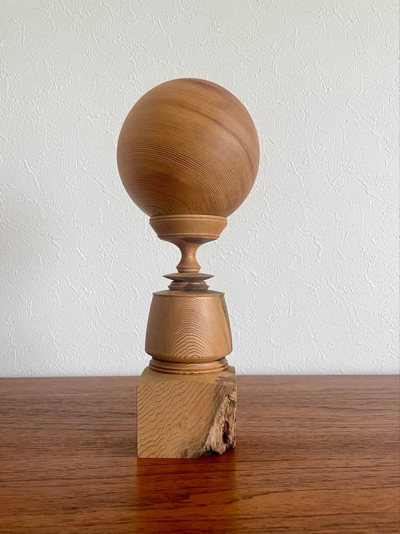 市川岳人　杢星　M1 木工　作家　置物　木製オブジェ　オブジェ