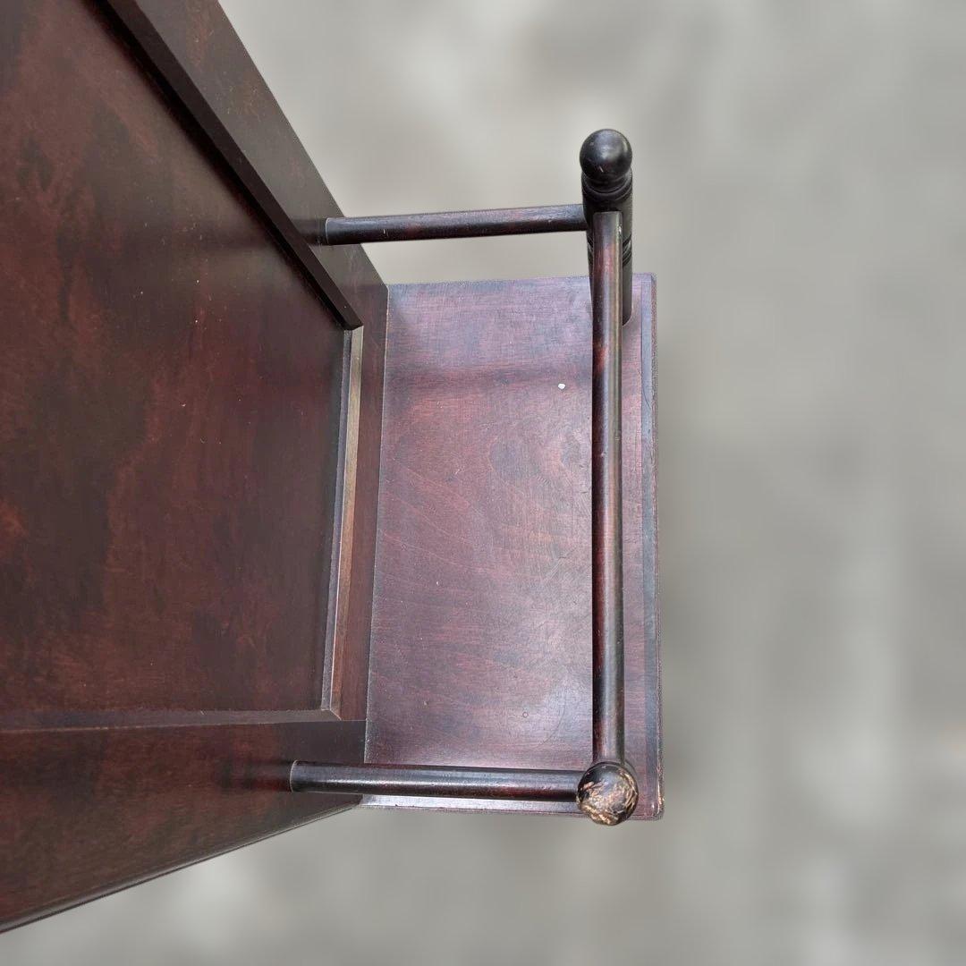 北海道民芸家具 多機能伸長式ワゴン キッチンワゴン 樺材 キャスター付 希少