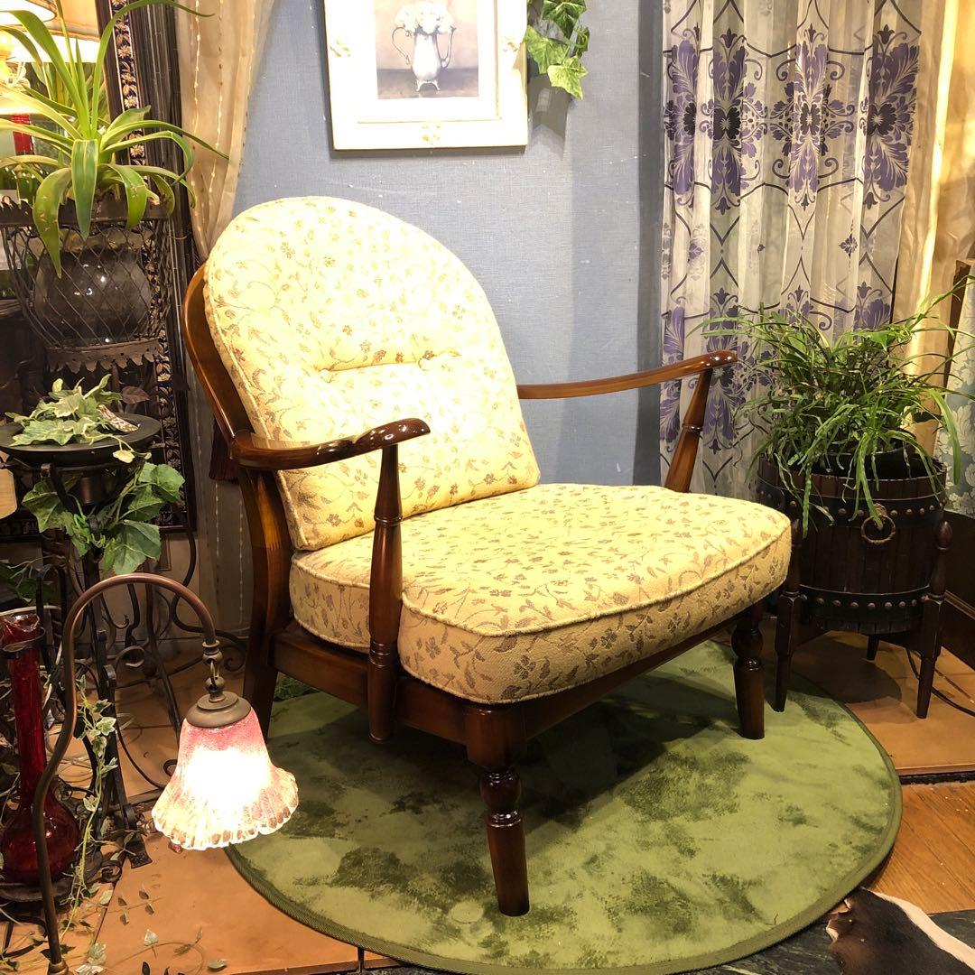 ナイス さま専用　Sale L 1 極美品　カリモク　コロニアル シングルソファ