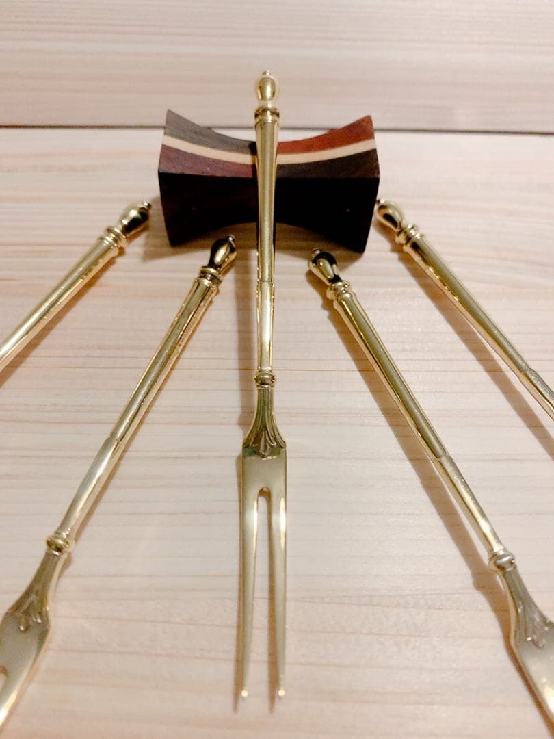 W&S Sorensen・デンマーク、純銀925Sフルーツフォーク・ヴィンテージ