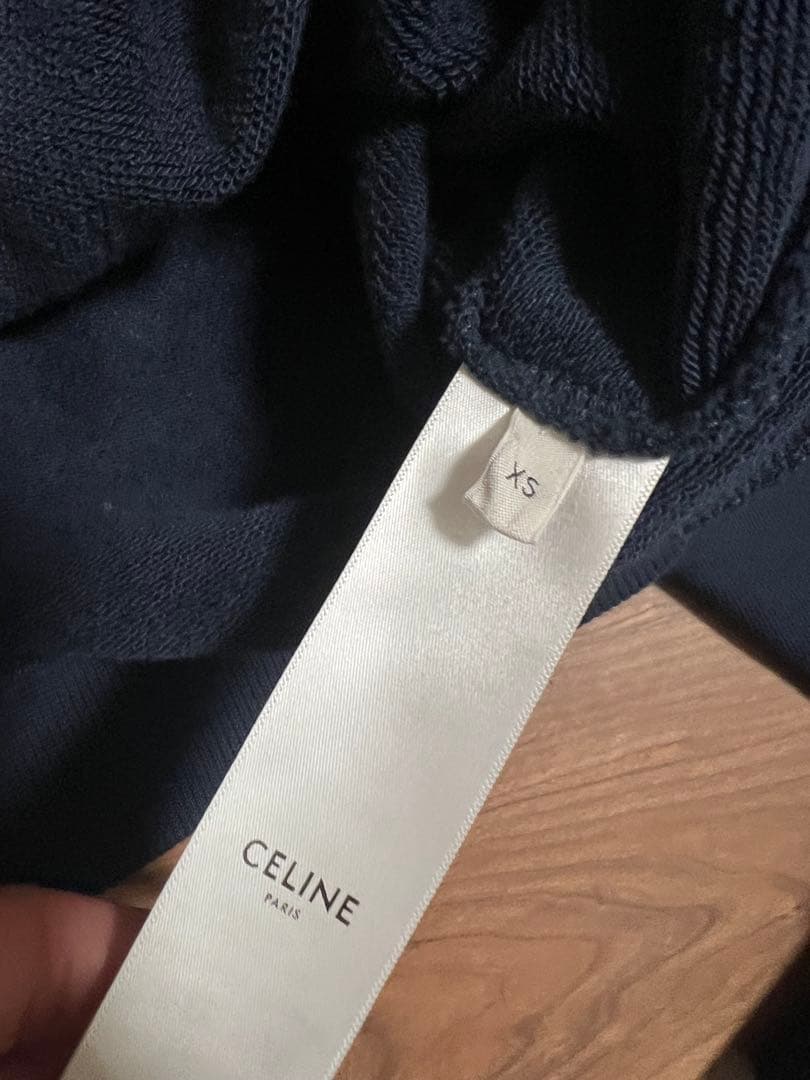 最終値下げ　セリーヌ　CELINE PARIS ネイビー スウェット XS