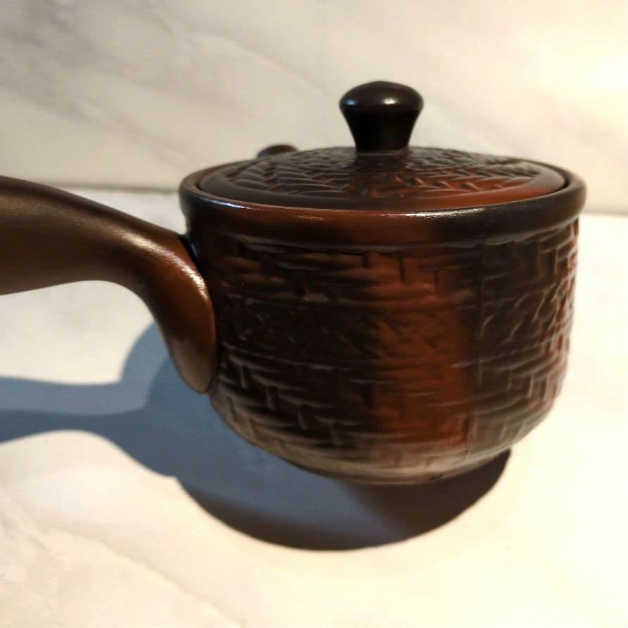 【急須】赤茶色１客　お茶屋さんにて購入　中古品