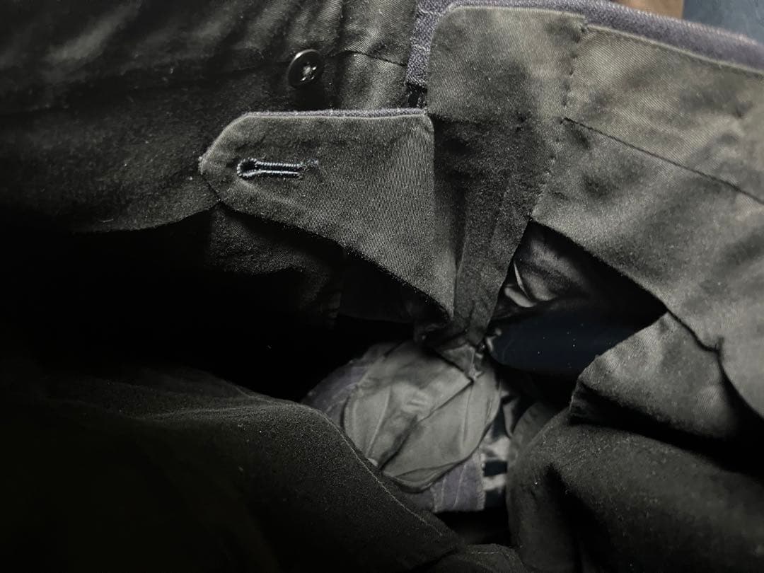 りす　リングジャケット　ストライプサキソニースーツ　ネイビー　サイズ42