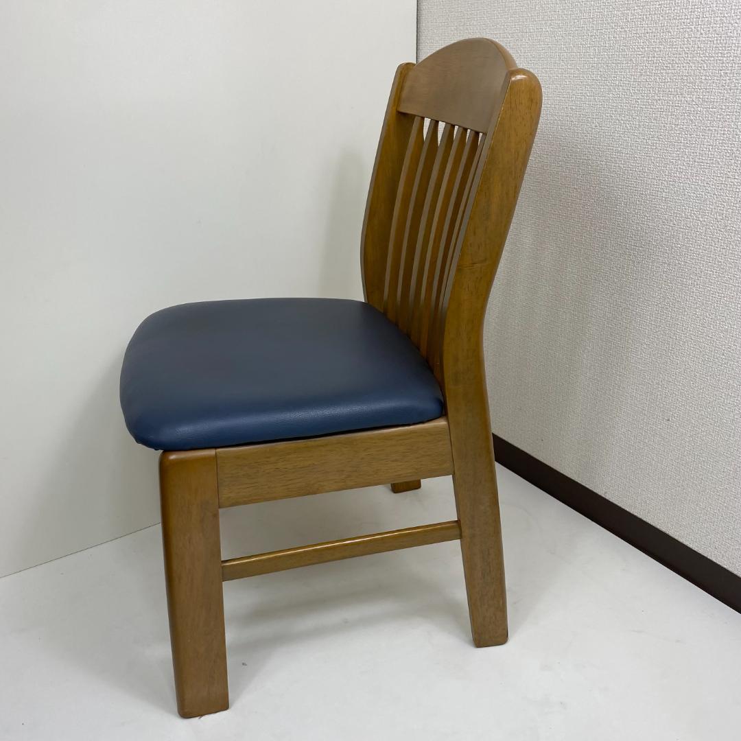 【匿名配送】2脚セット 松田家具 ダイニングチェア 椅子 昭和レトロ 木製