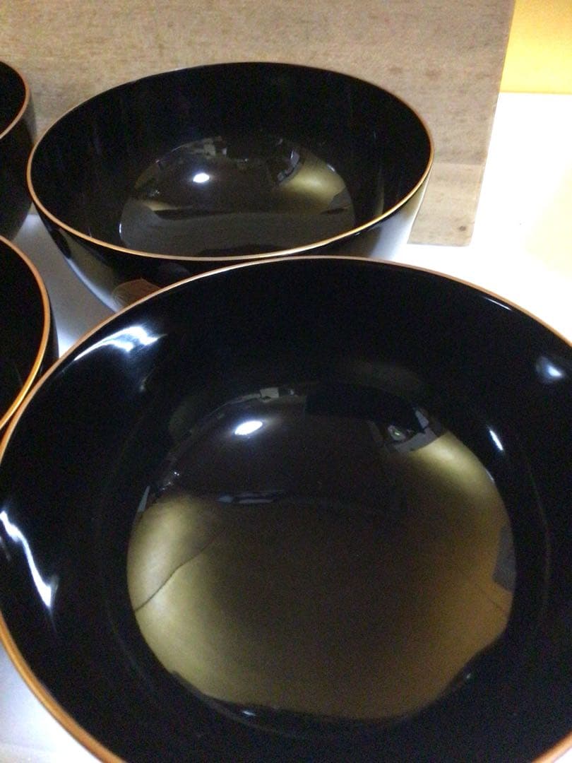 輪島塗 豪華蒔絵 祝椀 ４客セット 共箱付き