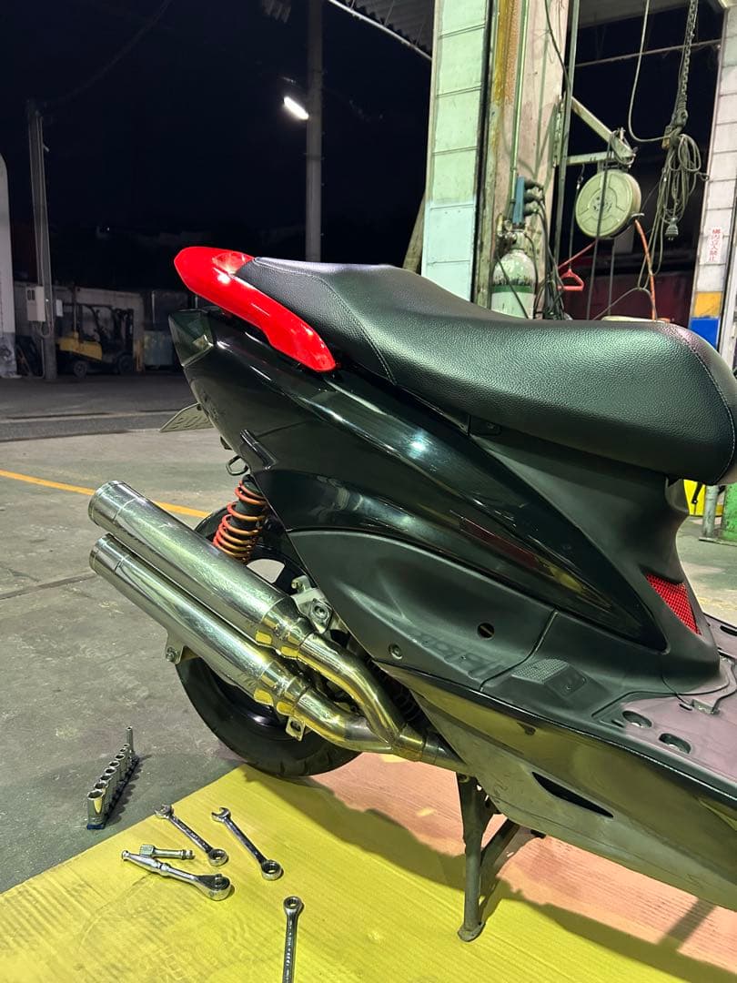 ステンレス デュアルエキゾーストマフラー ウィルズウィン　se12j シグナス