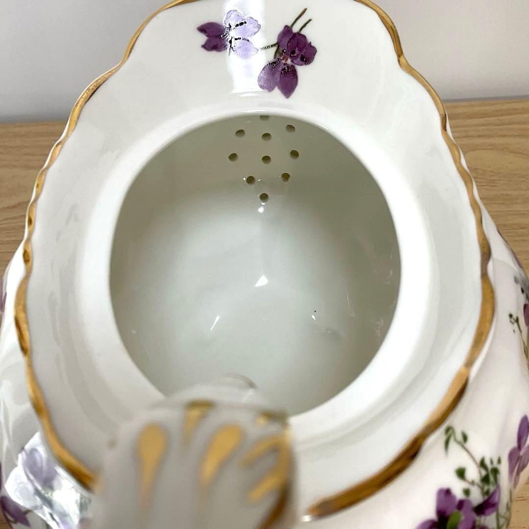 ハマースレイ　バイオレット　ティーポット　大