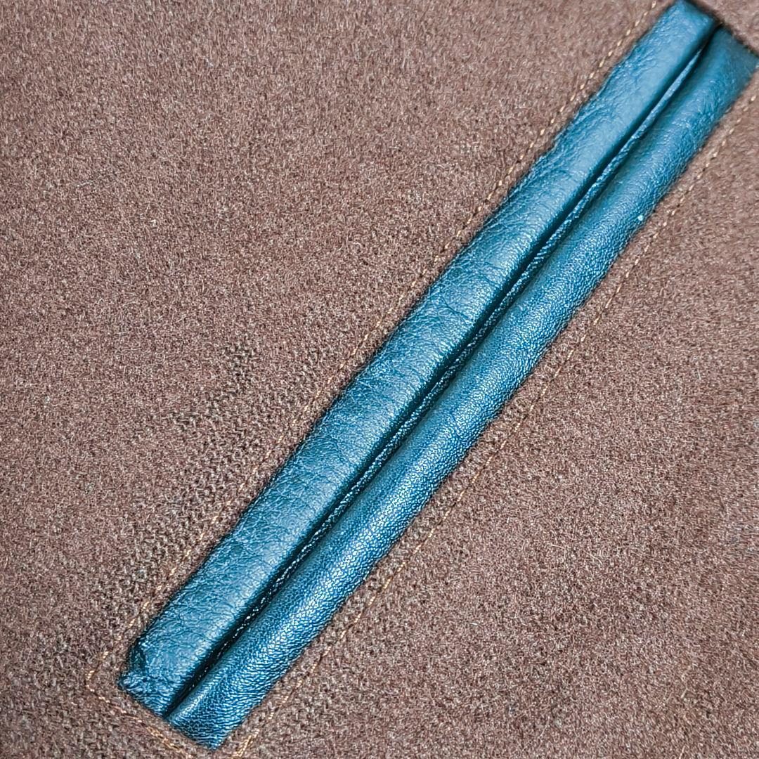 希少✨️VAN JACKET ヴァンヂャケット スタジャン 茶×黒 袖レザー M