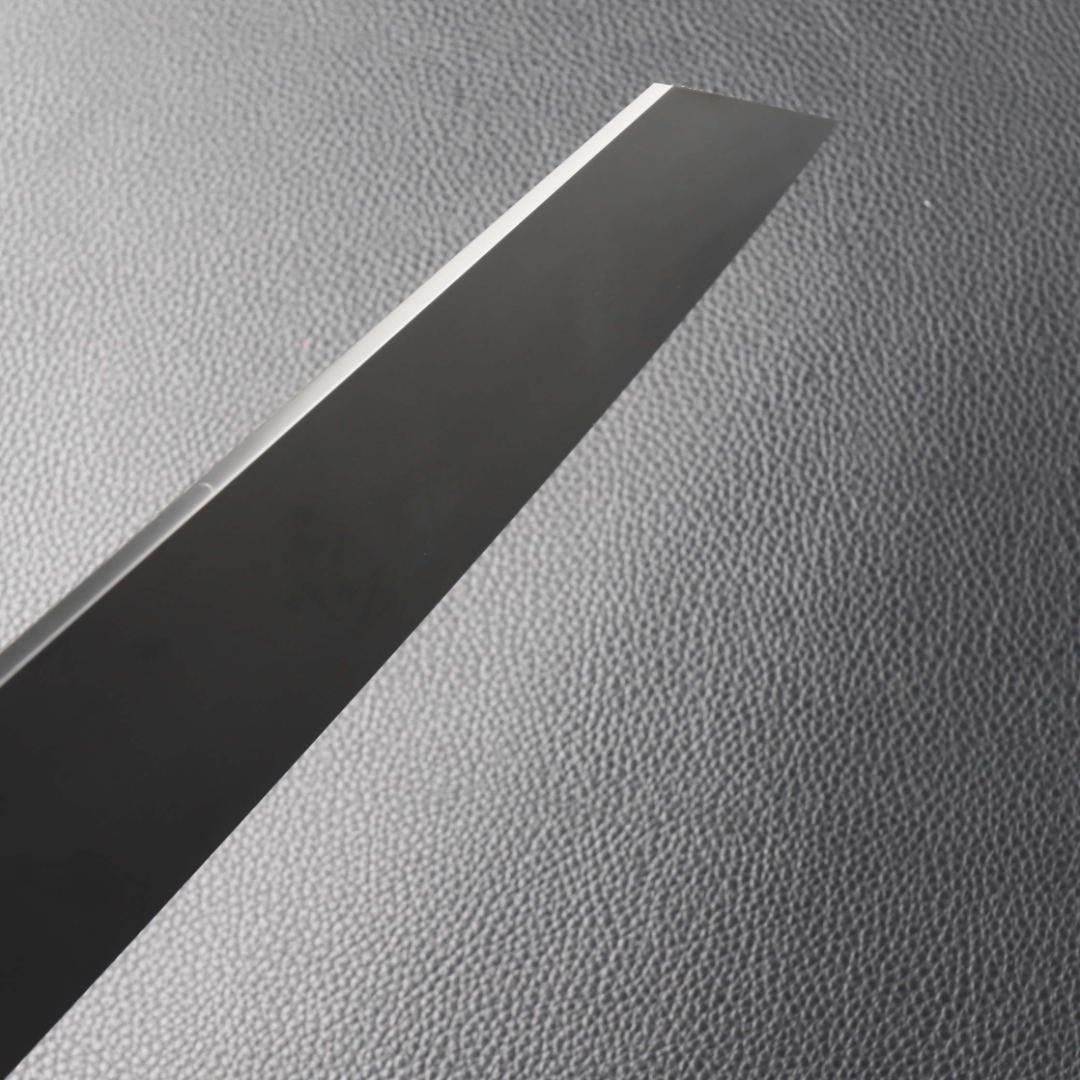 11104 切付型牛刀 8寸 刺身包丁 和牛刀 両刃包丁 黒檀黒水牛角八角柄