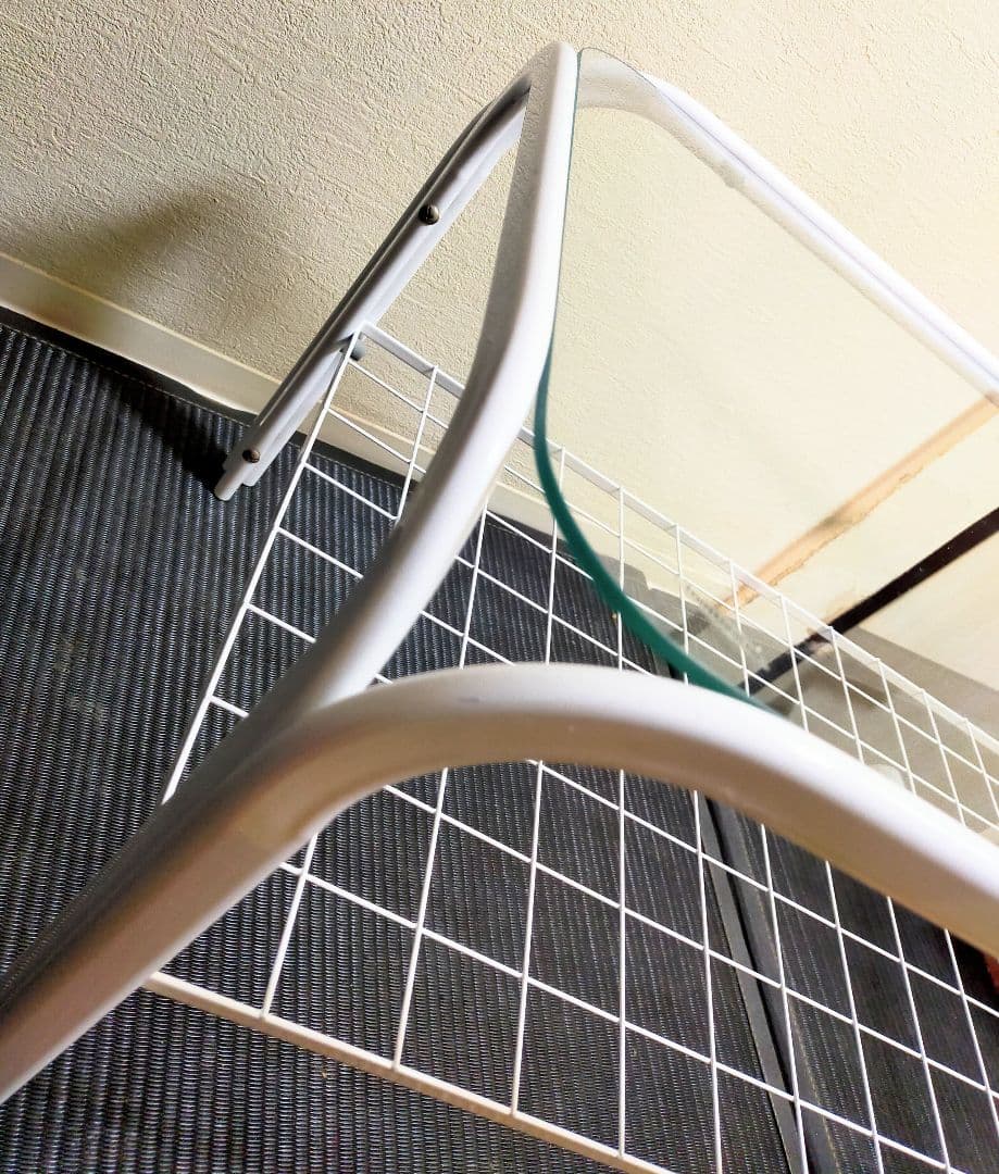 80’s スペースエイジ ミッドセンチュリー ポストモダン ガラステーブル