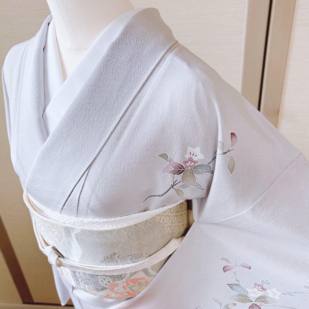 美品　訪問着　フルセット　裄66 友禅 卒業式　入学式　結婚式　M S 袋帯