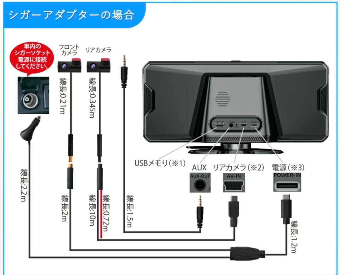 ポーミド PRD62 10.2インチ ドラレコ兼Display Audio