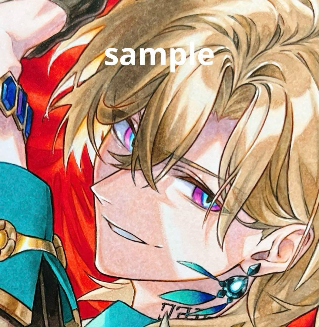 ✴︎ ちまき ✴︎ イラスト　手描き　アナログ　色紙