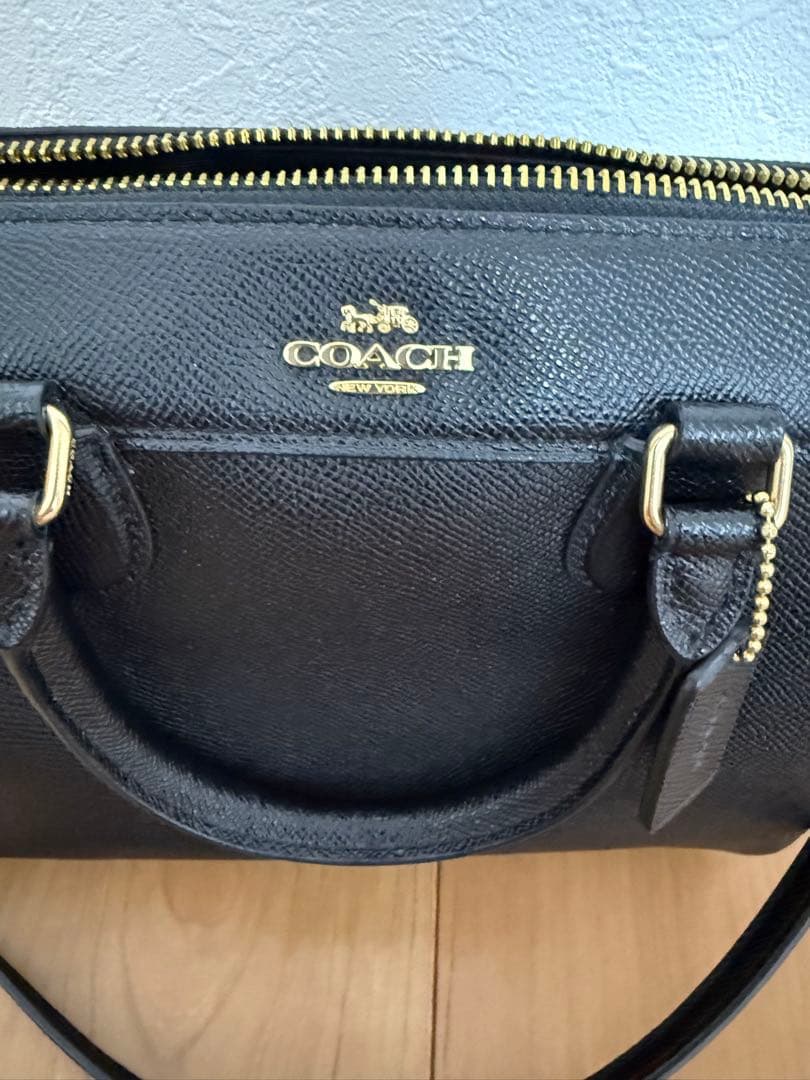 COACH ブラック ショルダーバッグ ハンドバック