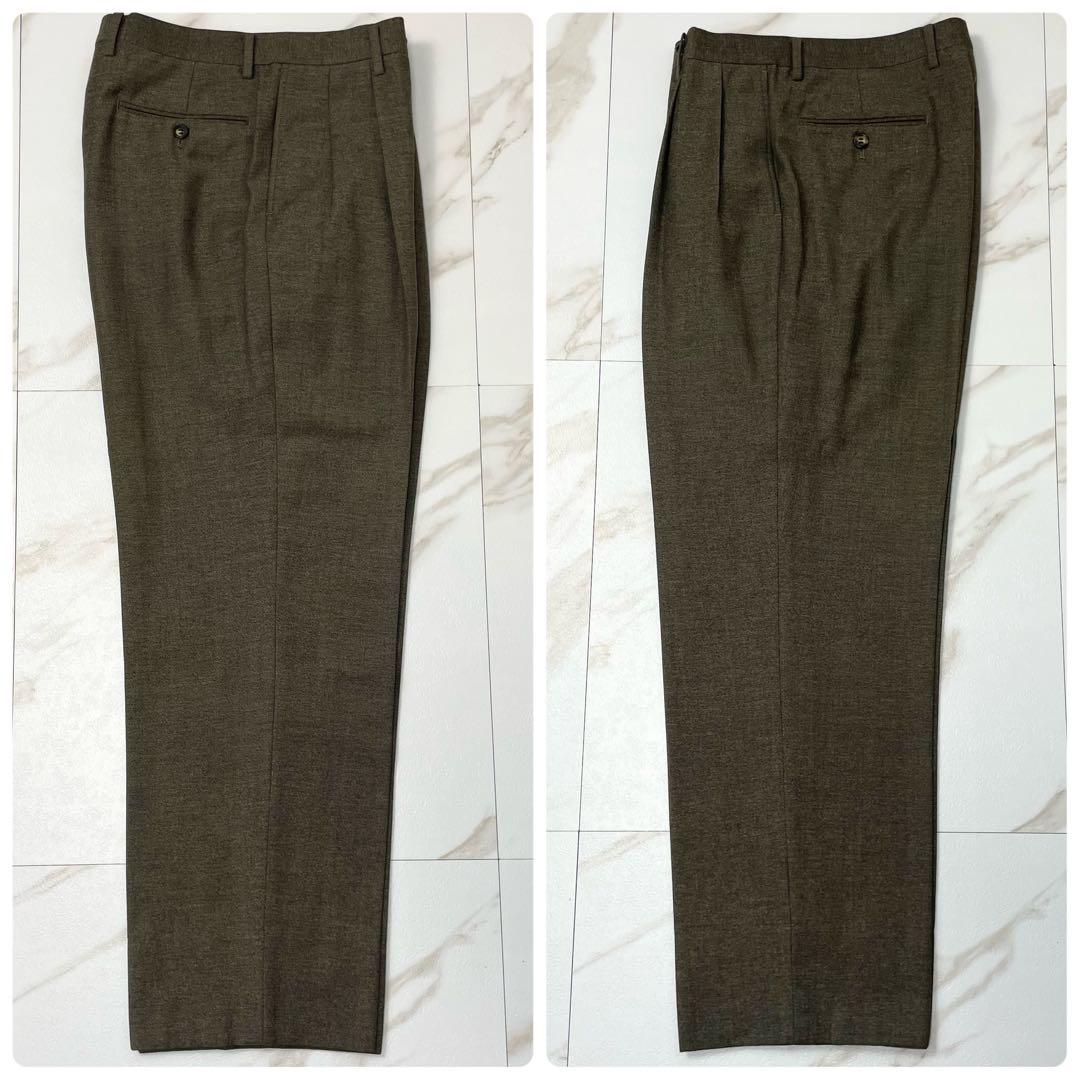 ポールスミス★コレクション ゼニア スーツ セットアップ ウール カーキ 総裏地