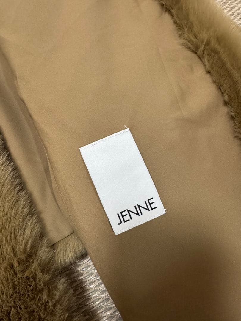 chiakioyamaJENNE リッチボリュームファーケープ ベージュ