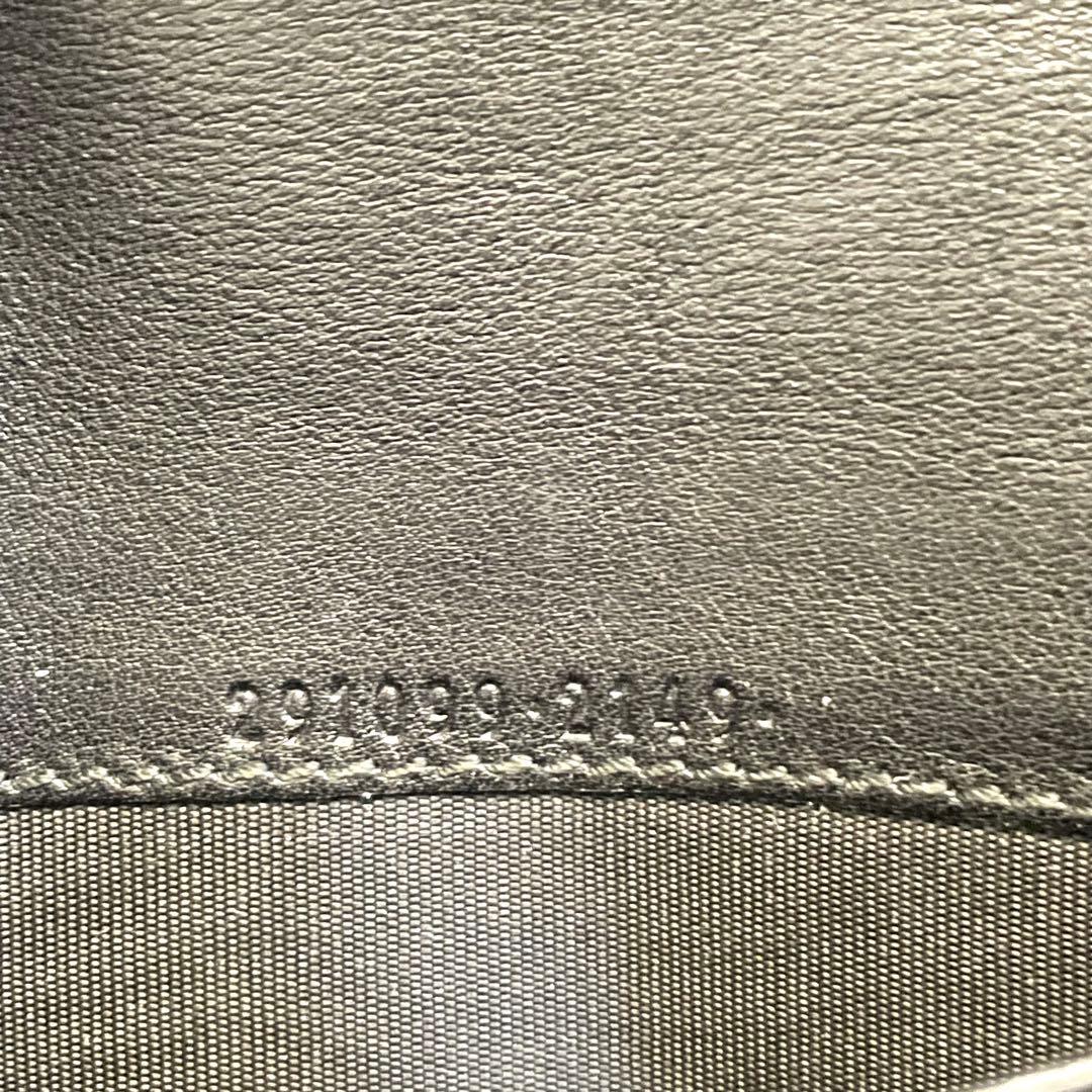 GUCCI グッチ マイクロシマ GGメタルロゴプレート　長財布　0112-②