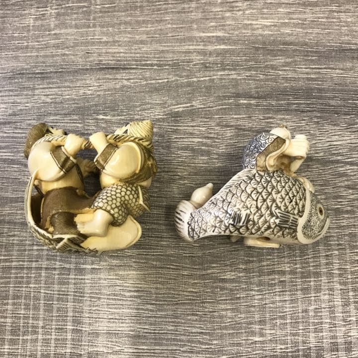 時代根付　在銘　同作者8点