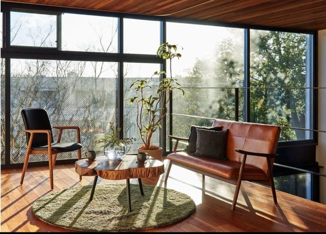 NOCE 80cm アカシア 一枚板 ローテーブル コーヒー カフェ 切株 天然