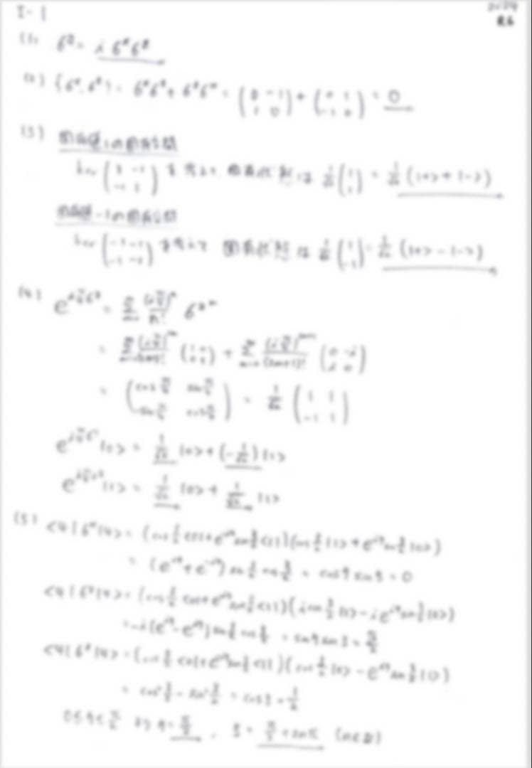 京大理学研究科物理 院試解答例 H17~R6(20年分) 志望理由・レポート付き