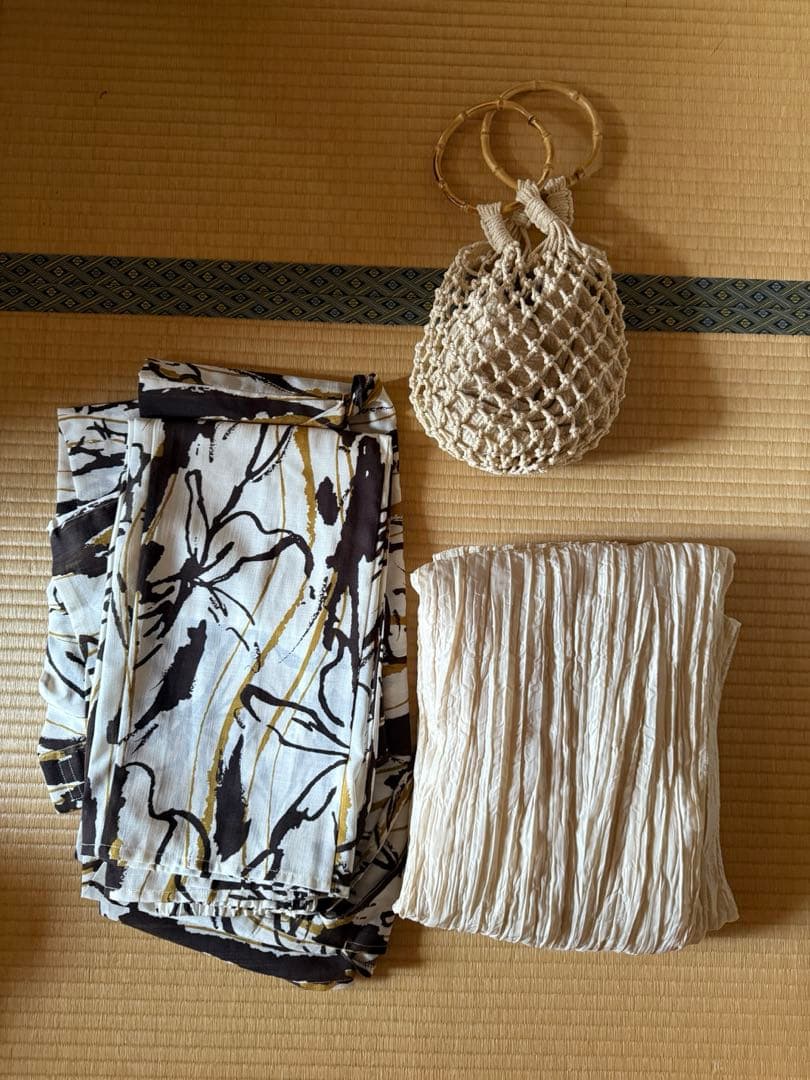 m*a様 eim 浴衣 アイボリー バック付き